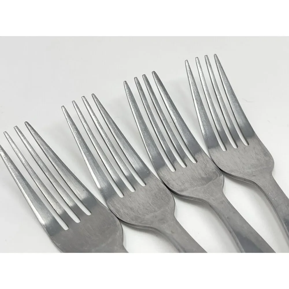 ONEIDA TERESA Stainless Steel Satin Dinner Forks 8.25” Set Of 4 Discontinued
